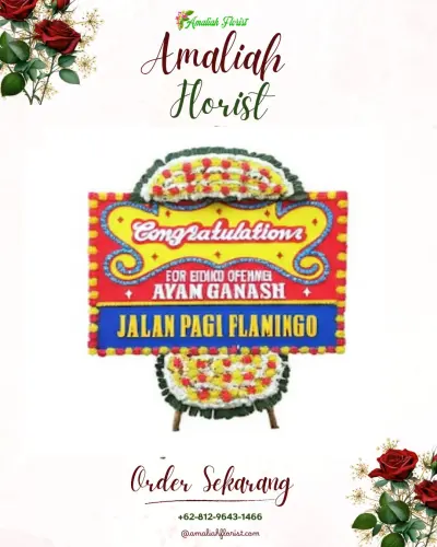 Bunga Papan Congratulation di Kalinyamat Kulon